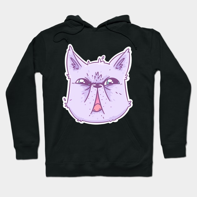 Disgruntled cat Hoodie by SimonPetrik